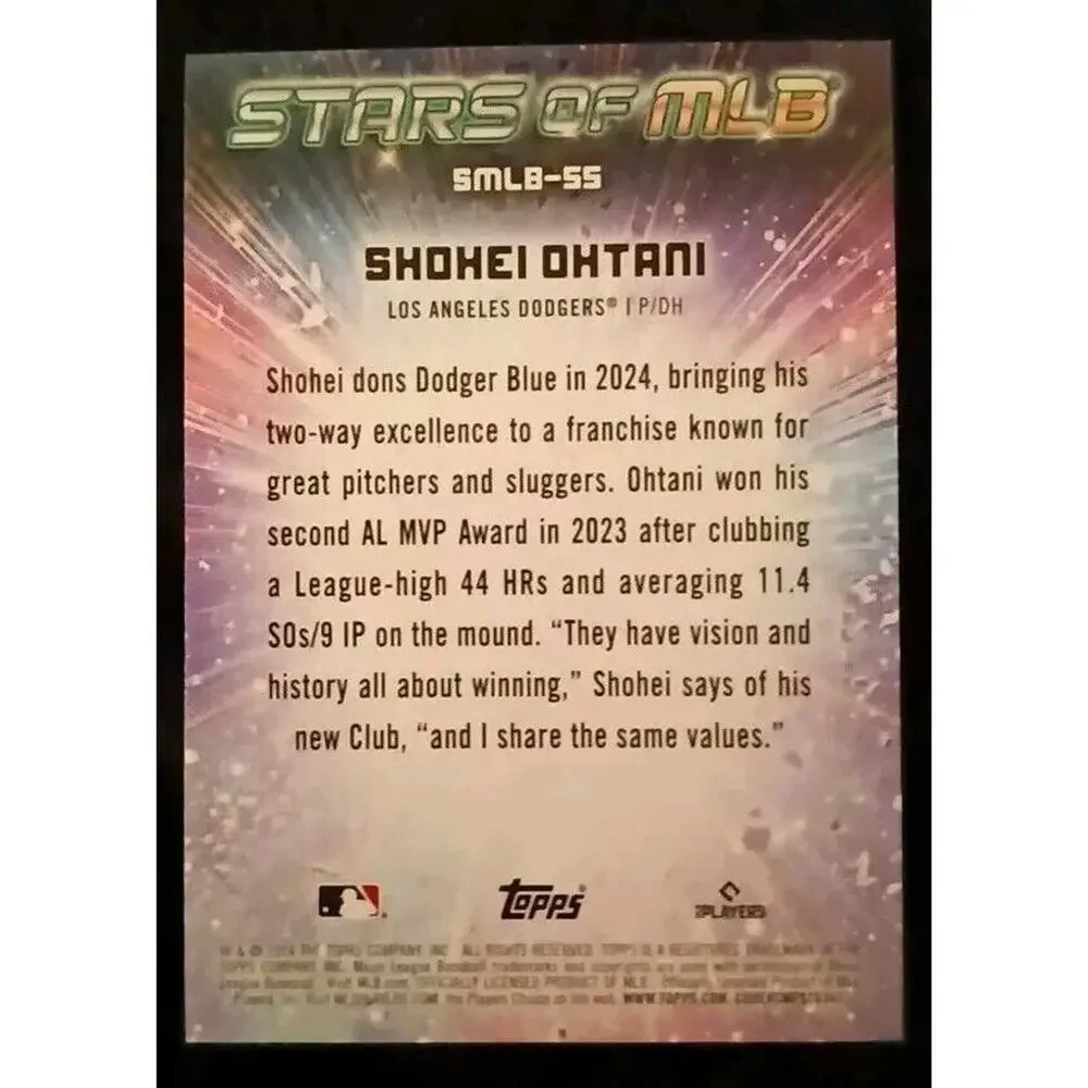 2024 Topps Series 2 - Stars of MLB #SMLB-55 Shohei Ohtani - Picture 4 of 4